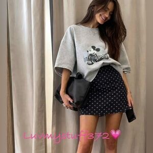 🖤Cute Lululemon Polka Dot Black & White Mini Pace Rival Skirt Tennis/Pickelball